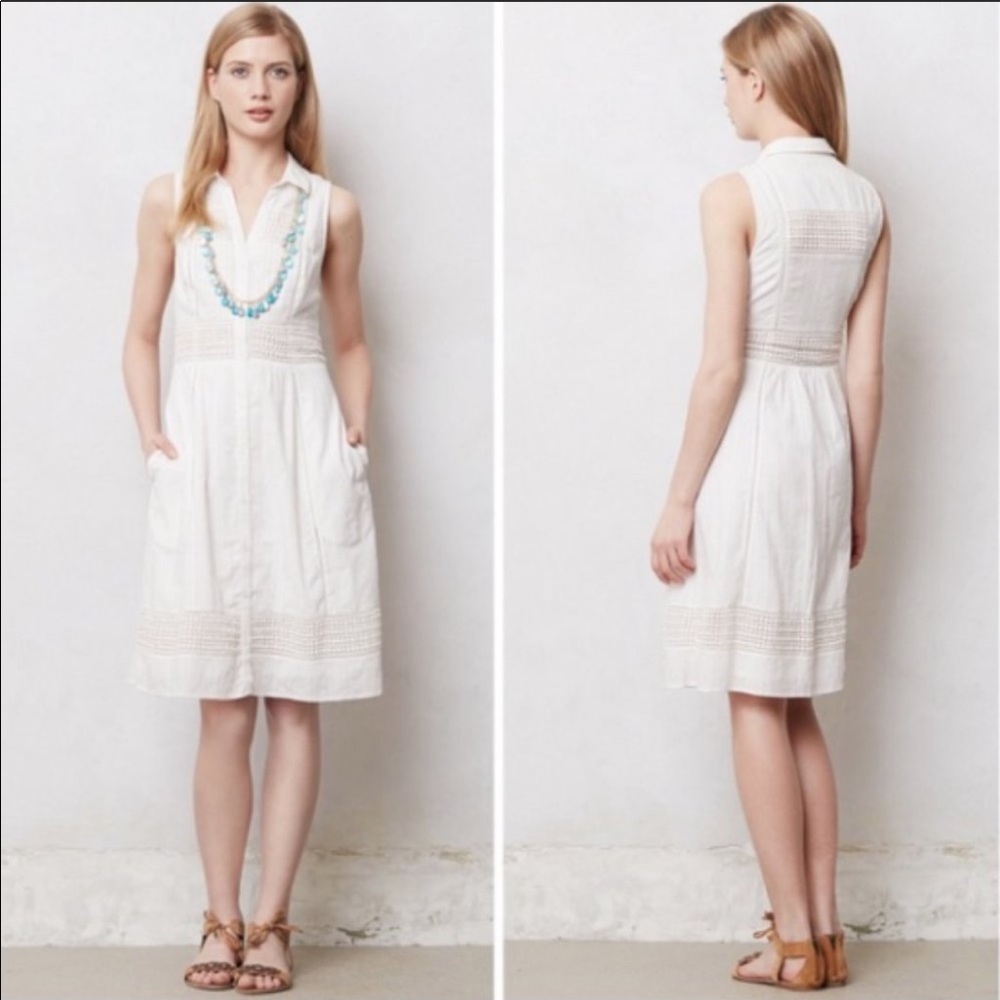 Maeve Swiss Dot shirtdress, size 2